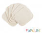 Preview: Popolini 6 große Kosmetikpads aus Bio-Baumwolle GOTS