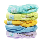 Preview: Blümchen PREMIUM All-in-One Bamboo diaper velcro (3,5-15kg) pastels