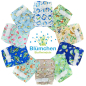 Preview: Blümchen Komplettpaket Prefolds Bambusfrottee