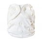 Preview: Blümchen Pocket diaper Snap white ORGANIC with leakguard (3-16kg)