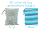 Preview: Blümchen Windelsack/ Wetbag PUL mit Zip Geometrische Designs