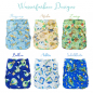 Preview: Blümchen multipack bambooterry diaper size OneSize (3,5-15kg)