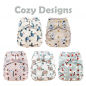 Preview: Blümchen Bamboo nappy Multipack 15+4+1
