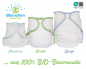 Preview: Blümchen daypack sized Kuschel diaper snaps Organic Cotton