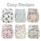 Preview: Blümchen diaper cover OneSize (3,5-16kg) Snap COZY Designs