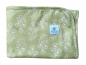 Preview: Blümchen Changing mat PUL FLORAL green Bamboo