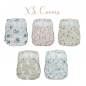 Preview: Blümchen diaper cover Newborn (3-6kg) - recycled Polyester