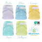 Preview: Blümchen slimfit diaper cover OneSize (3,5-16kg) Pastels