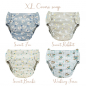 Preview: Blümchen diaper cover XL PUL Snaps Harmony - recycled Polyester