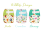 Preview: Blümchen diaper cover Hook and loop OneSize (3,5-16kg) Wildlife Edition