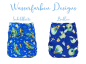 Preview: Blümchen OneSize Drucki Überhose (3,5-16kg) Wasserfarben Kollektion