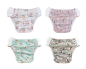 Preview: Blümchen Pull-up Pant Cozy Designs (5-15kg) - Schwimmwindel + Trainer - recycled Polyester