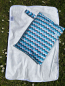 Preview: Blümchen Geschenkset Wickelunterlage Wetbag PUL mit Zip WAVE