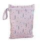 Preview: Blümchen Windelsack/ Wetbag PUL mit Zip COZY