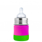 Preview: Purakiki Babyflasche 125 ml mit Sauger plastikfrei!