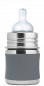 Preview: Purakikki Stainless steel Baby bottle 125ml mirror