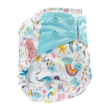 Blümchen All-in-One Bambus Windel Drucki (3,5-15kg) Fantasy 2