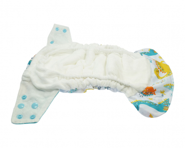 Blümchen All-in-One Bambus Windel Drucki (3,5-15kg) Cozy Designs (ohne Mikrofaserkern)