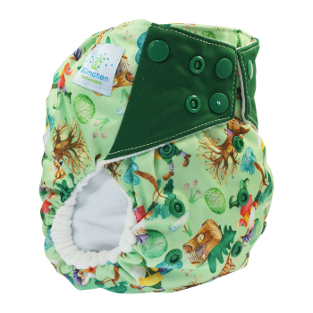 Blümchen All-in-One Bambus Windel Drucki (3,5-15kg) Wasserfarben Kollektion