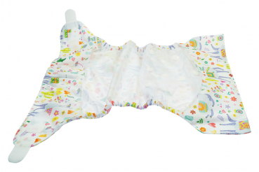 Blümchen daypack Birdseye sized diaper/ shaped prefold 5pcs. Organic Cotton + 1 cover