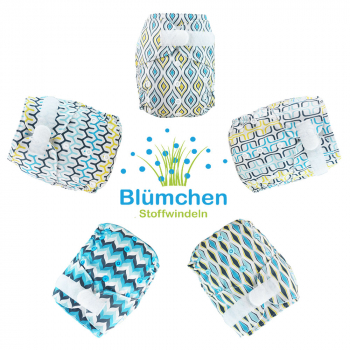 Multipack Blümchen pocket diaper Designs