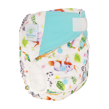 Blümchen All-in-One Bambus Windel Kletter Wildlife Edition (3,5-15kg)