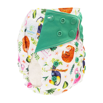 Blümchen All-in-One Bambus Windel Drucki Wildlife Edition (3,5-15kg)