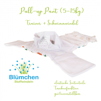 Blümchen Pull-up Pant Marine (5-15kg) - Schwimmwindel + Trainer