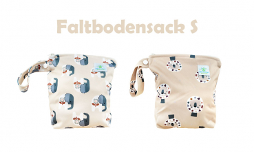 Blümchen Volumen Windelsack/ Wetbag PUL mit Zip COZY