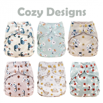 Blümchen diaper cover OneSize (3,5-16kg) Snap COZY Designs