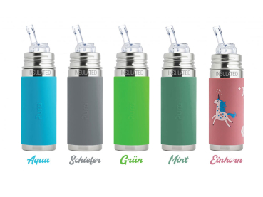 Purakiki Isolier-Strohhalmflasche 250 ml