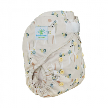 Blümchen diaper cover OneSize (3,5-16kg) Hook and Loop Harmony - recycled PES