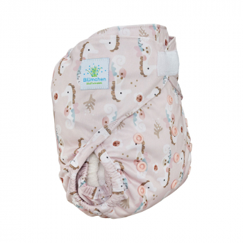 Blümchen diaper cover OneSize (3,5-16kg) Hook and Loop Harmony - recycled PES