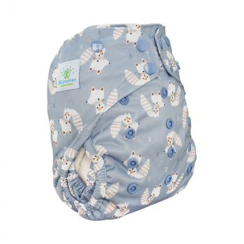 Blümchen diaper cover OneSize (3,5-16kg) Snap Harmony - recycled PES