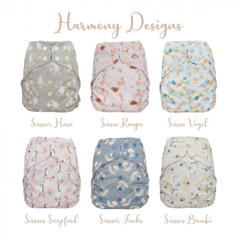 Blümchen diaper cover OneSize (3,5-16kg) Snap Harmony - recycled PES