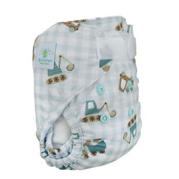 Blümchen diaper cover Newborn (3-6kg) - recycled Polyester