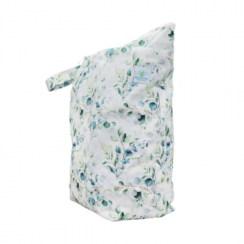 Blümchen Volumen Windelsack/ Wetbag FLORAL weiss - recycled Polyester