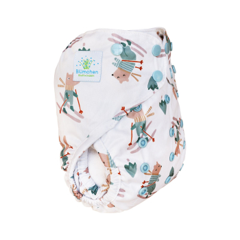 Blümchen 2in1 OneSize ECO Shell Druckknopf Cozy Designs (3-16kg) - recycled Polyester