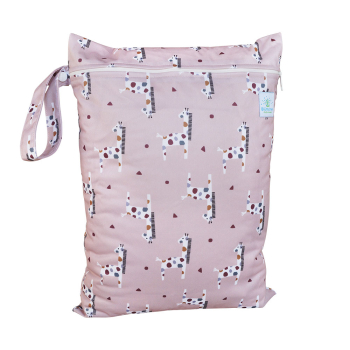 Blümchen Windelsack/ Wetbag PUL mit Zip COZY