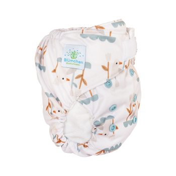 Blümchen All-in-pocket Bamboo diaper (3,5-15kg) velcro Cozy Designs (without core)