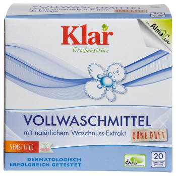 KLAR Waschmittel mit Sauerstoffbleiche (für weisse Wäsche) 1,1kg
