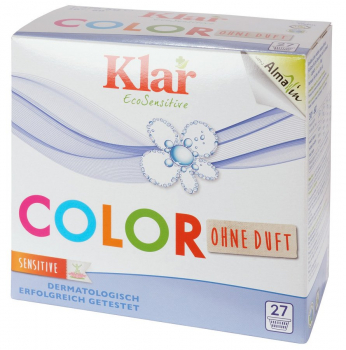 KLAR detergent Colour 1,375kg without bleach unscented