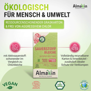 ALMAWIN stain remover/ oxigen bleach 400g (effictive from 30°C)