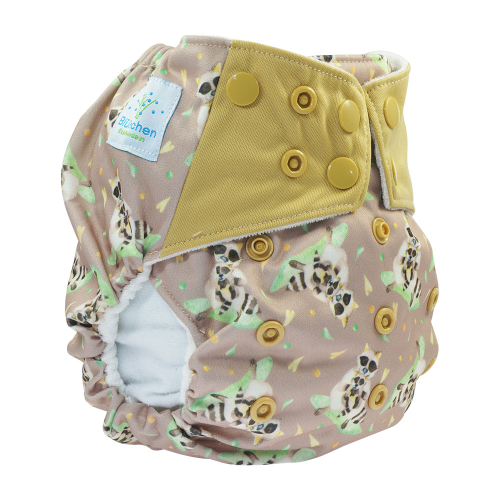 Blümchen salespack 5 pcs. All-in-One Bamboo diaper (3,5-15kg)