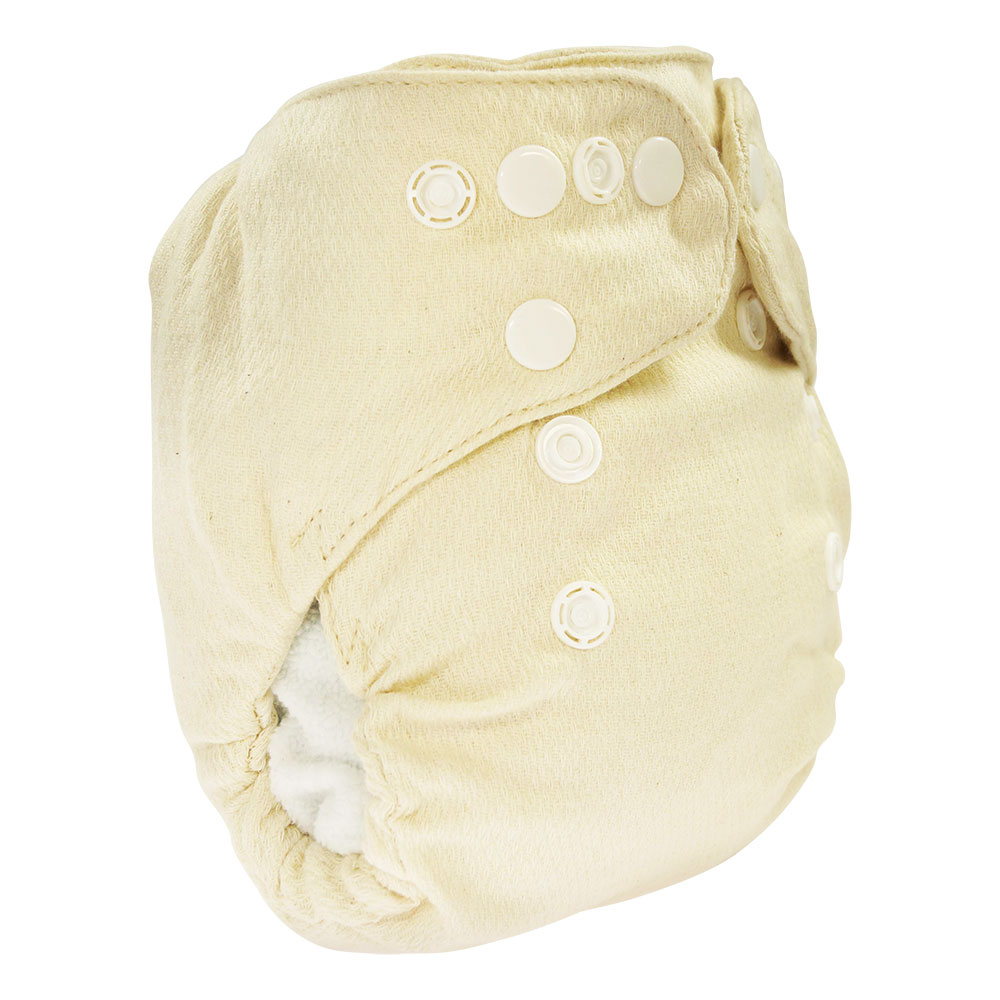 Blümchen daypack Birdseye sized diaper/ shaped prefold 5pcs. Organic Cotton + 1 cover
