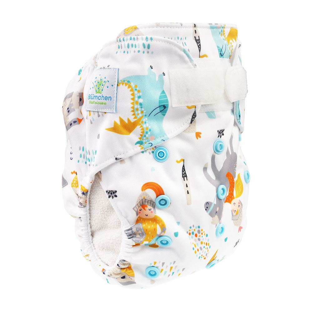 Blümchen pocket diaper hook and loop fantasy designs (3-16kg)