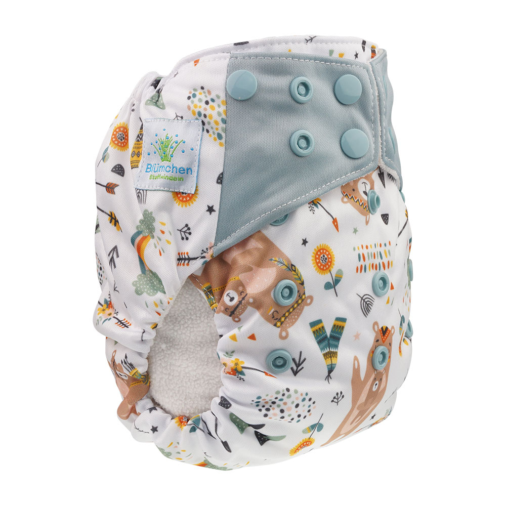 Blümchen All-in-One Bambus Windel Drucki (3,5-15kg) Fantasy 2