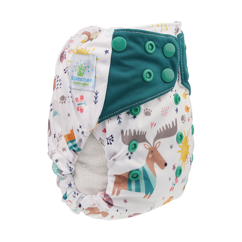 Blümchen All-in-One Bambus Windel Drucki (3,5-15kg) Fantasy 2