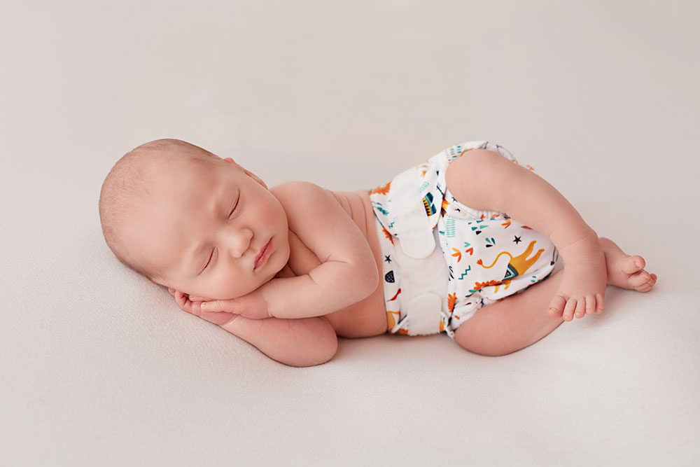 Blümchen daypack Organic Cotton Kuschel Size XS/S (2-7kg) diaper