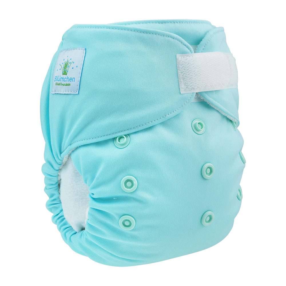 Blümchen PREMIUM All-in-One Bamboo diaper velcro (3,5-15kg) pastels